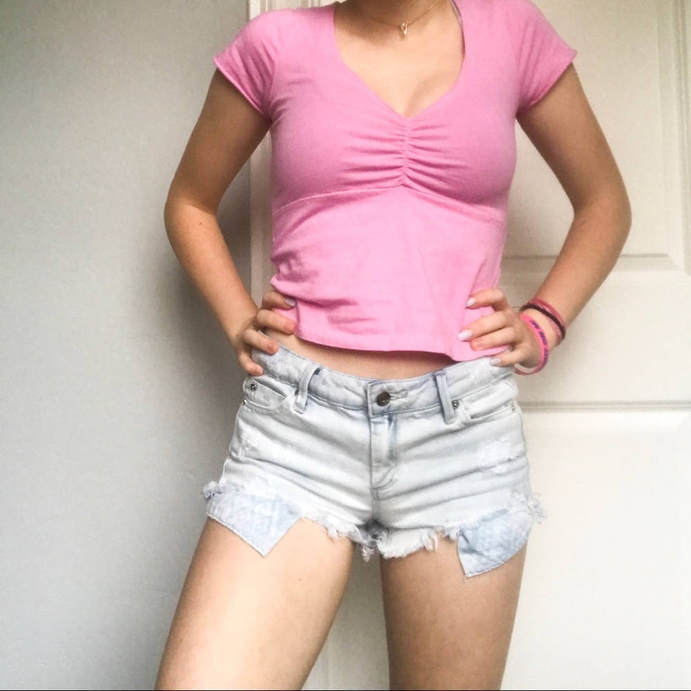 tractr girls denim shorts